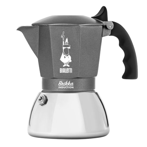 Bialetti Stainless Steel Espresso Maker Brikka Induction, 4 Cups