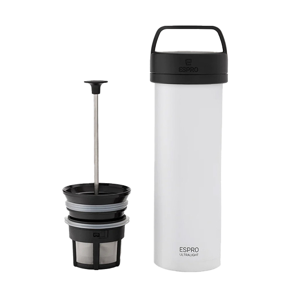 Espro P0 Ultralight Travel Coffee Press Chalk White, 470ml